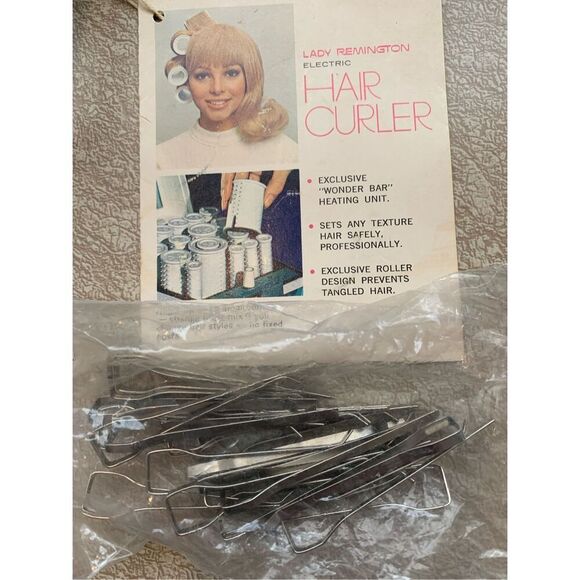 Lady Remington Heated Hair ROLLERS 1970s HC-1  Clips Curler TESTED Complete - Picture 4 of 9